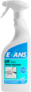 6x750ml Evans Lift - Heavy Duty Unperfumed Cleaner Degreaser Spray