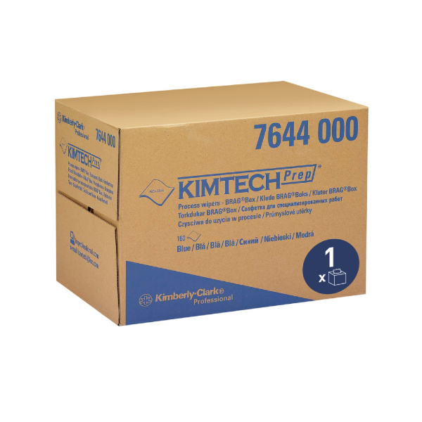 Kimtech Process Wipers Blue Brag Box Wipes 1 Ply 160