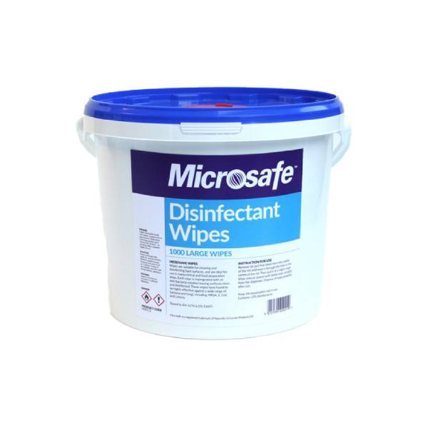 Microsafe Disinfectant Wipes Tub 1000 Sheets