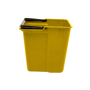 SYR Spacesaver Top Tray Container C/W Handle Yellow