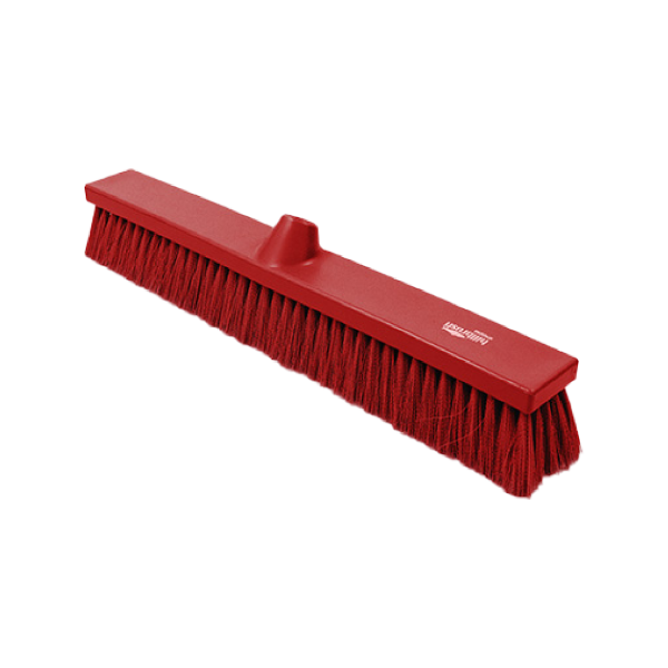 HB SWEEPING BROOM - 500MM, SOFT, RED