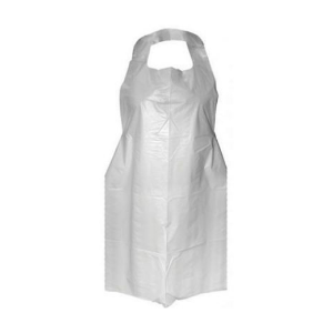 White Flat Pack Disposable Aprons 27x42" 100Pk