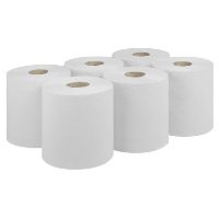White 2 Ply C/Feed Roll 6x120mtr