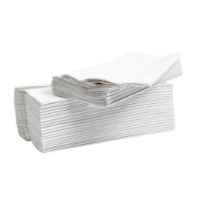 White C Fold Flushable/Airline Hand Towels x 2430