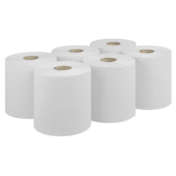 Pk 6 2 Ply White C/Feed Roll