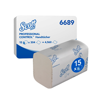 Scott Control 6689 White Hand Towel (6805 replacement) x 4560
