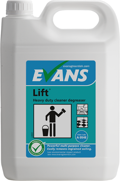 2x5 Litre Evans Lift - Heavy Duty Unperfumed Cleaner Degreaser