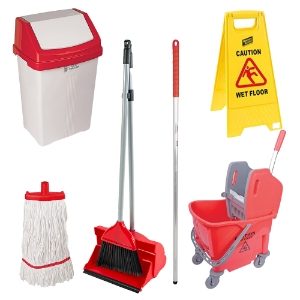Colour Coded Floorcare Kit Red