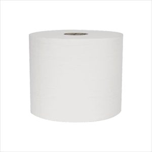 Raphael 2 Ply Lam & Emb Roll, White Recycled, 200m x 6
