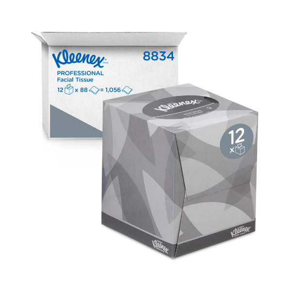 Kleenex 8834 White Cube Facial Tissues 2 Ply 1056 Sheet
