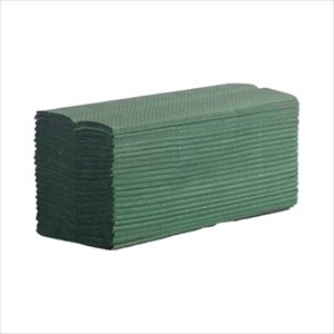 Essentials Green C-Fold 1 Ply Hand Towel x 2880