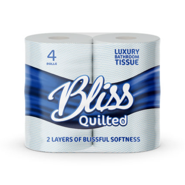 Bliss Double Quilted Luxury Toilet Roll 40 pack