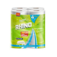 Rhino 2ply White Kitchen Roll 4pk x6