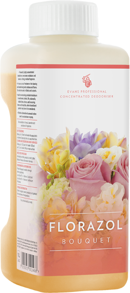 4x1 Litre Evans Florazol Bouquet - Concentrated Deodoriser